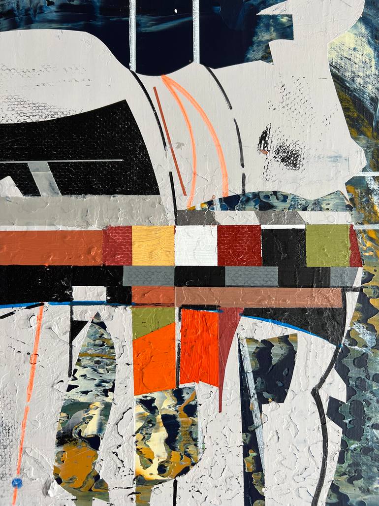 Original Abstract Architecture Painting by Jim Harris