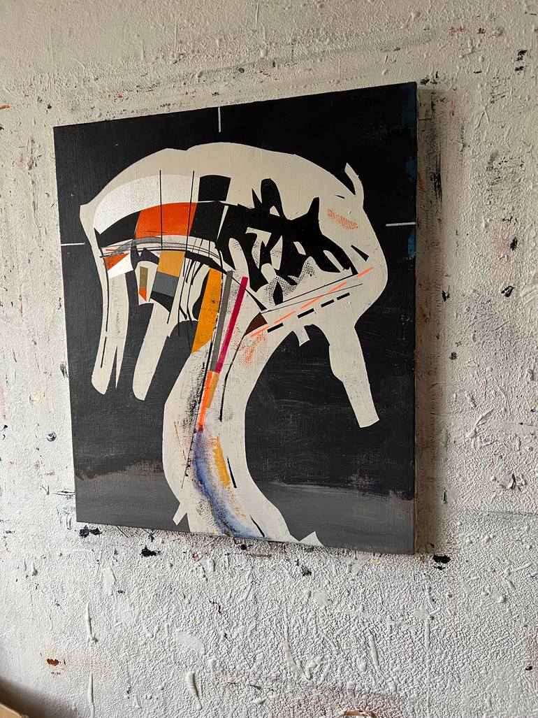 Original Futurism Architecture Painting by Jim Harris