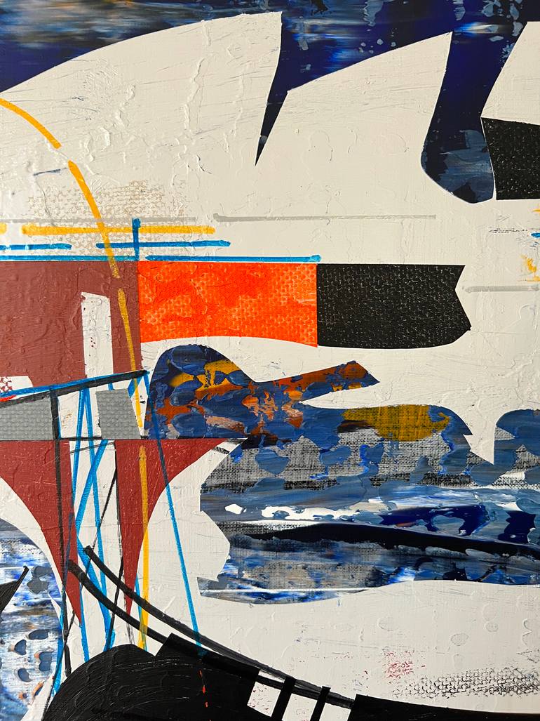 Original Abstract Architecture Painting by Jim Harris
