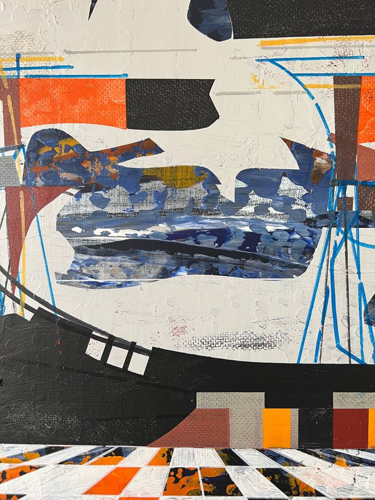 Original Abstract Architecture Painting by Jim Harris