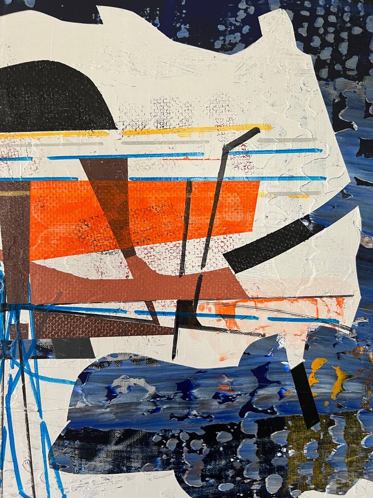 Original Abstract Architecture Painting by Jim Harris