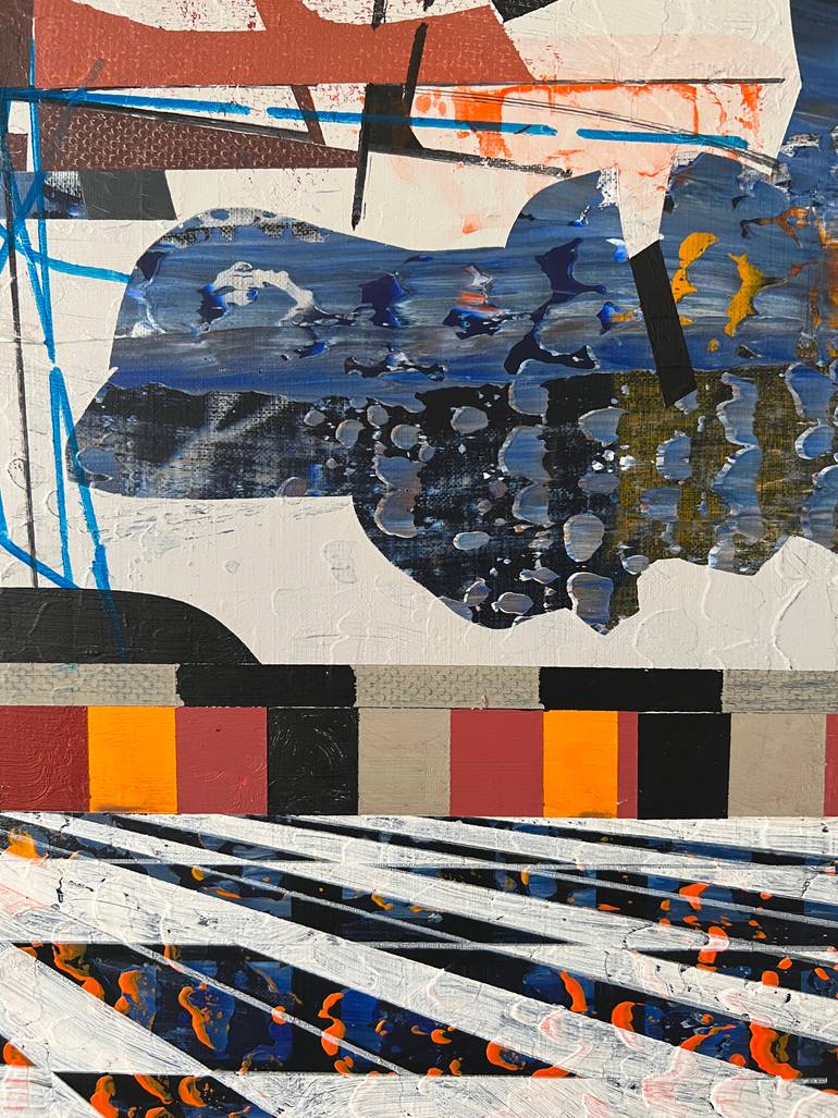 Original Abstract Architecture Painting by Jim Harris