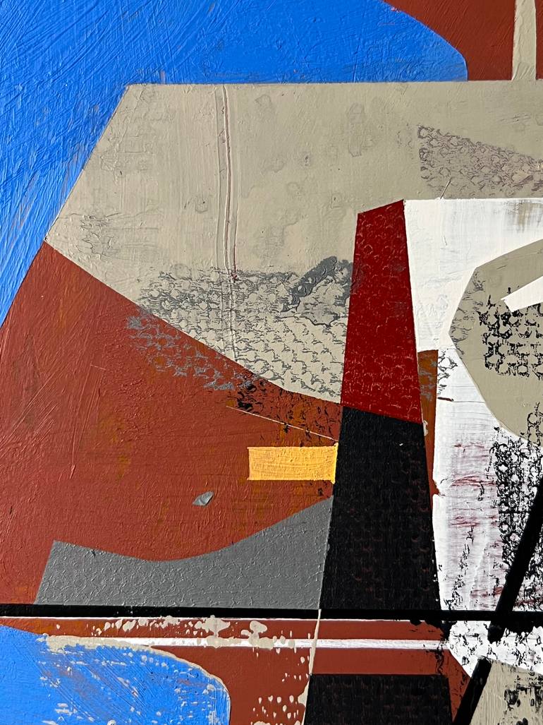 Original Abstract Architecture Painting by Jim Harris