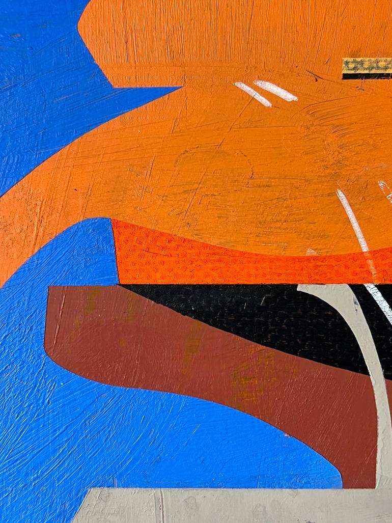 Original Abstract Architecture Painting by Jim Harris