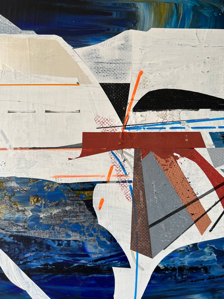 Original Abstract Architecture Painting by Jim Harris