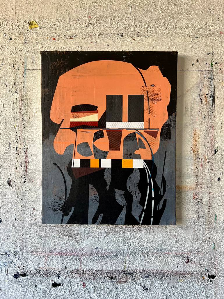 Original Abstract Architecture Painting by Jim Harris