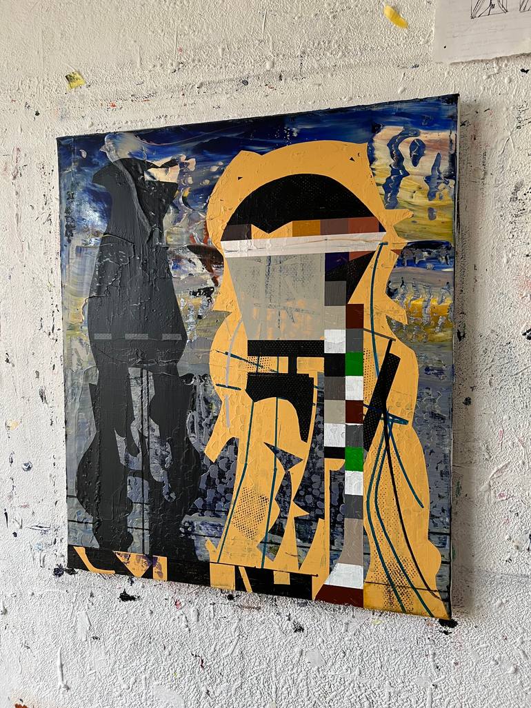 Original Abstract Architecture Painting by Jim Harris