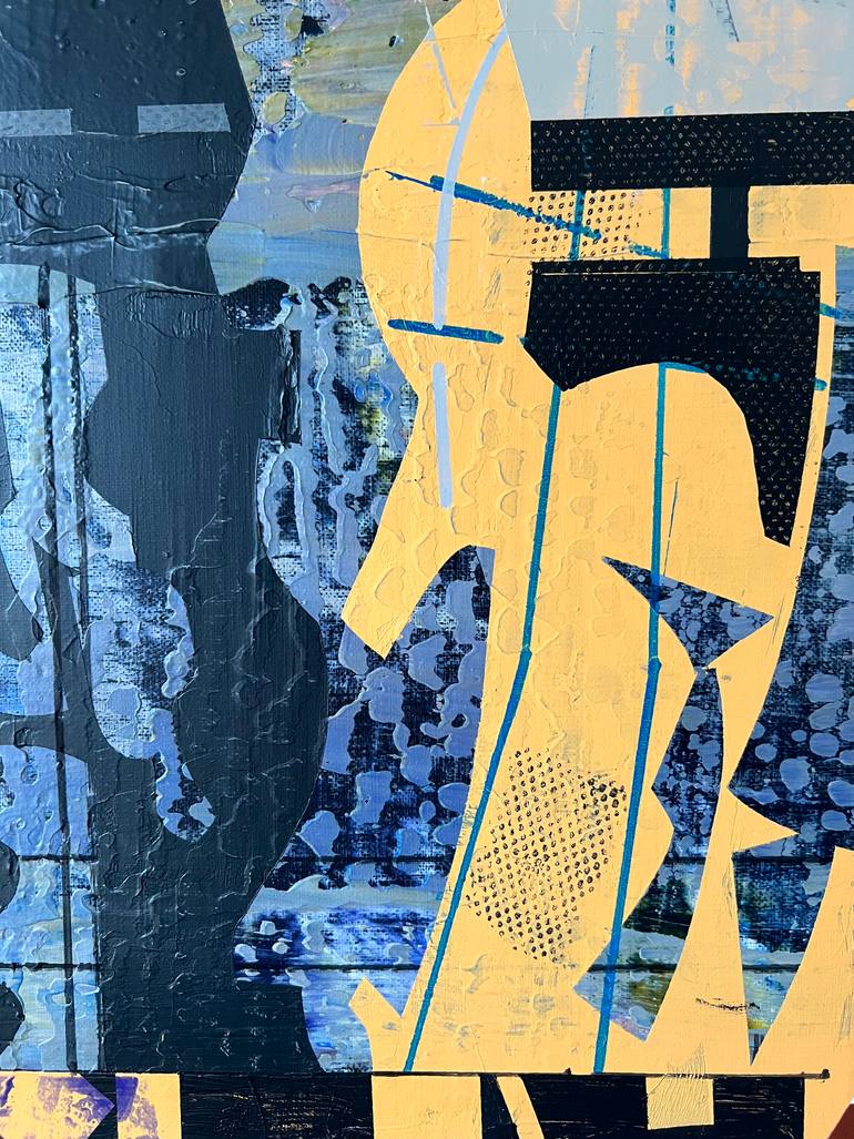 Original Abstract Architecture Painting by Jim Harris
