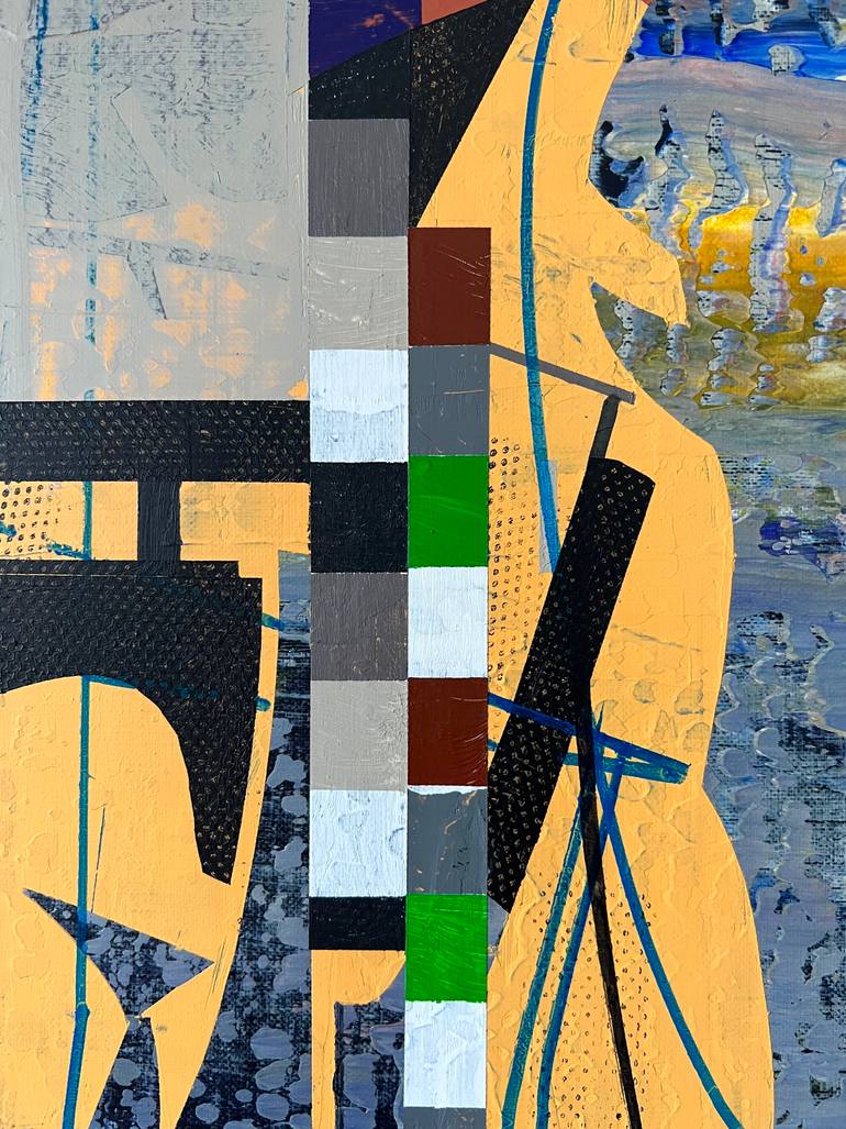 Original Abstract Architecture Painting by Jim Harris
