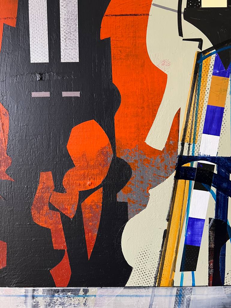 Original Abstract Architecture Painting by Jim Harris