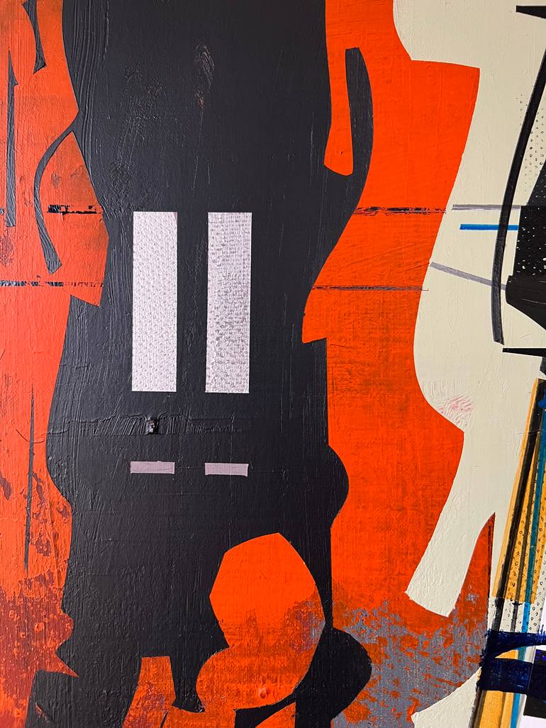 Original Abstract Architecture Painting by Jim Harris
