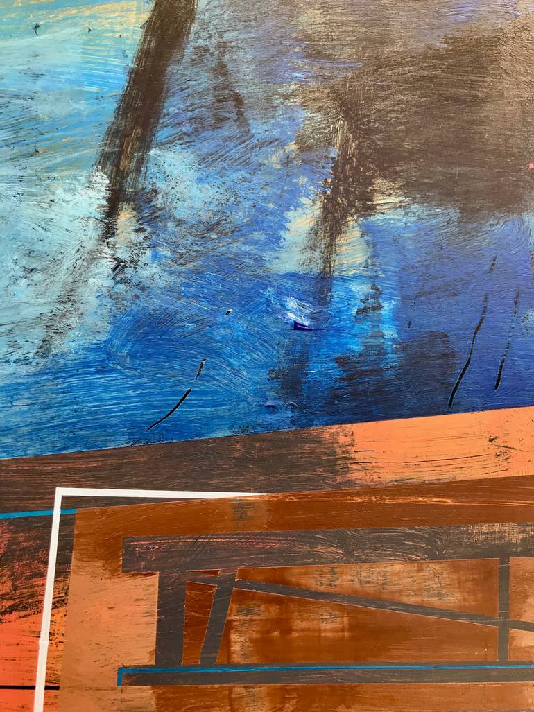Original Abstract Expressionism Landscape Painting by Jim Harris