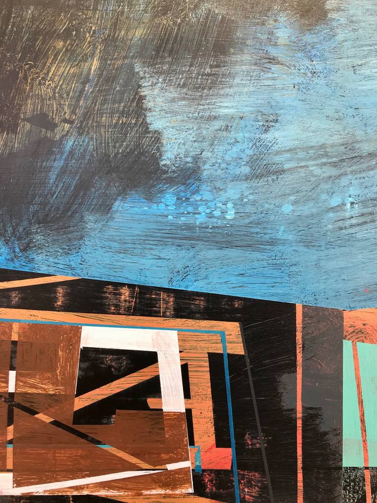 Original Abstract Expressionism Landscape Painting by Jim Harris