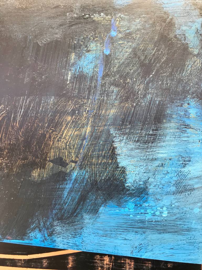 Original Abstract Expressionism Landscape Painting by Jim Harris