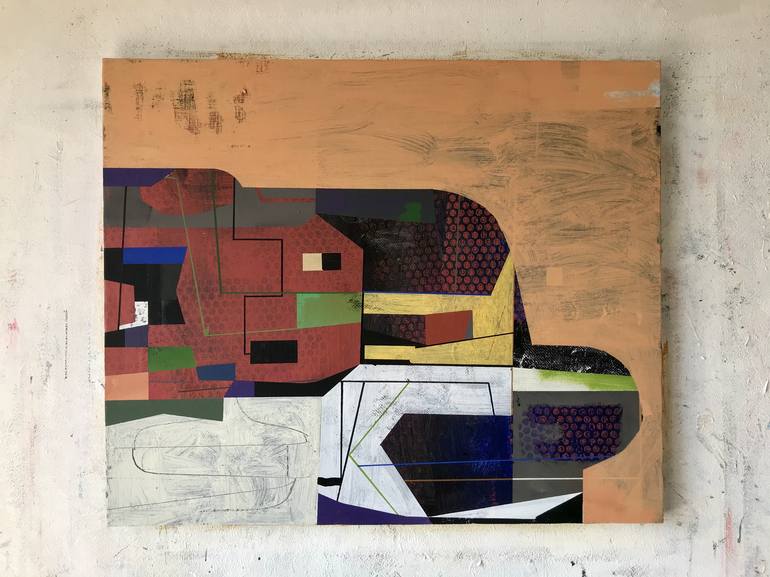 Original Abstract Expressionism Abstract Painting by Jim Harris