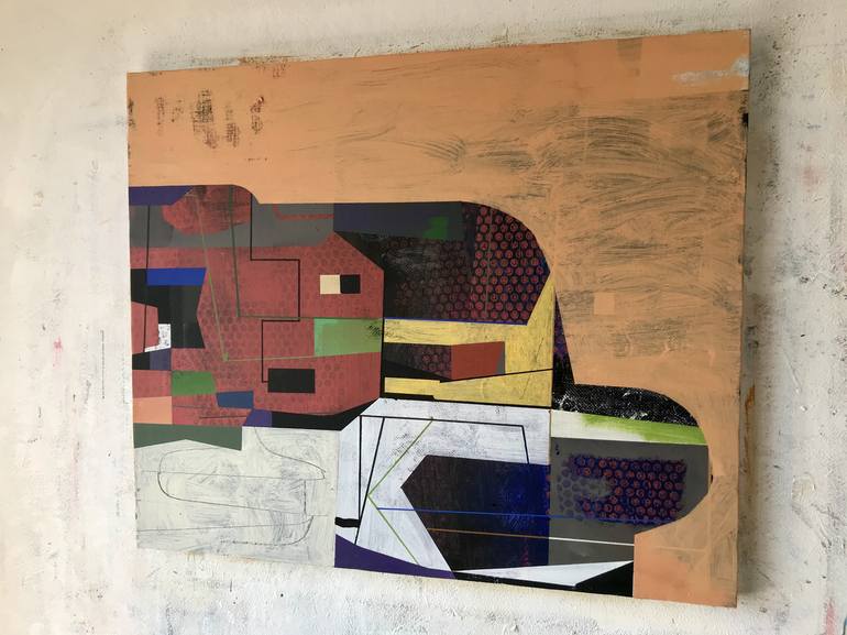 Original Abstract Expressionism Abstract Painting by Jim Harris