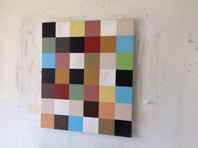 Original Abstract Geometric Painting by Jim Harris