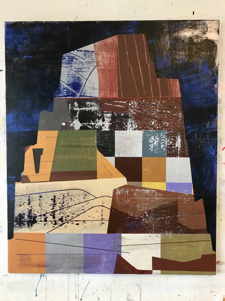 Original Abstract Expressionism Abstract Painting by Jim Harris