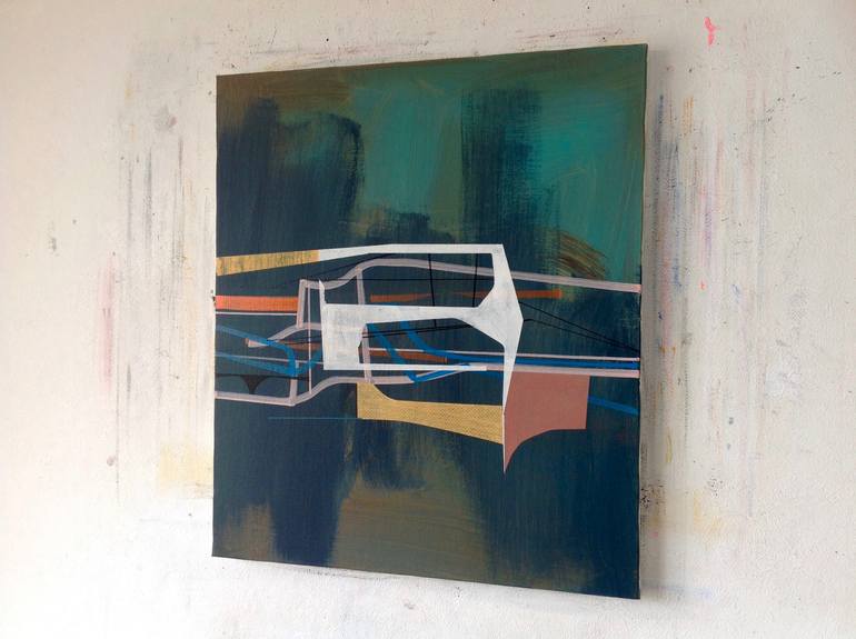 Original Abstract Expressionism Abstract Painting by Jim Harris