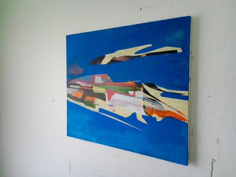 Original Abstract Aerial Painting by Jim Harris