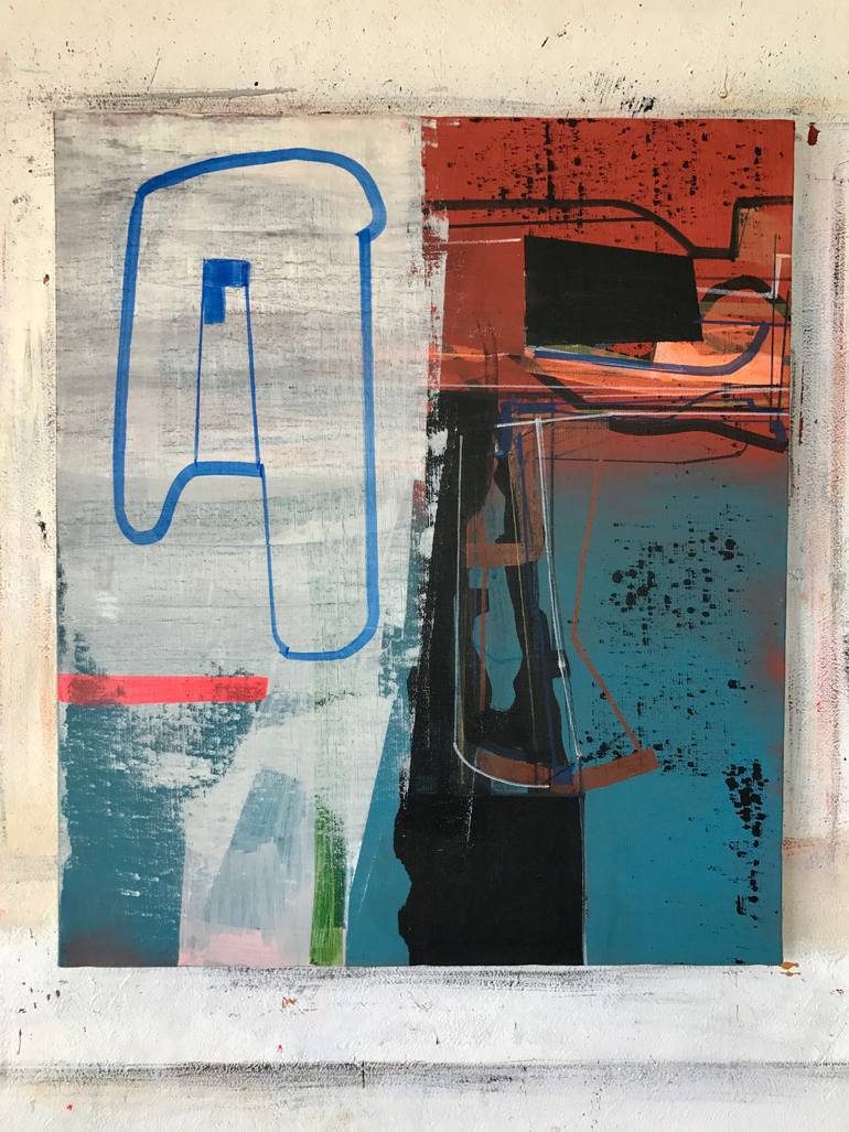 Original Abstract Expressionism Abstract Painting by Jim Harris