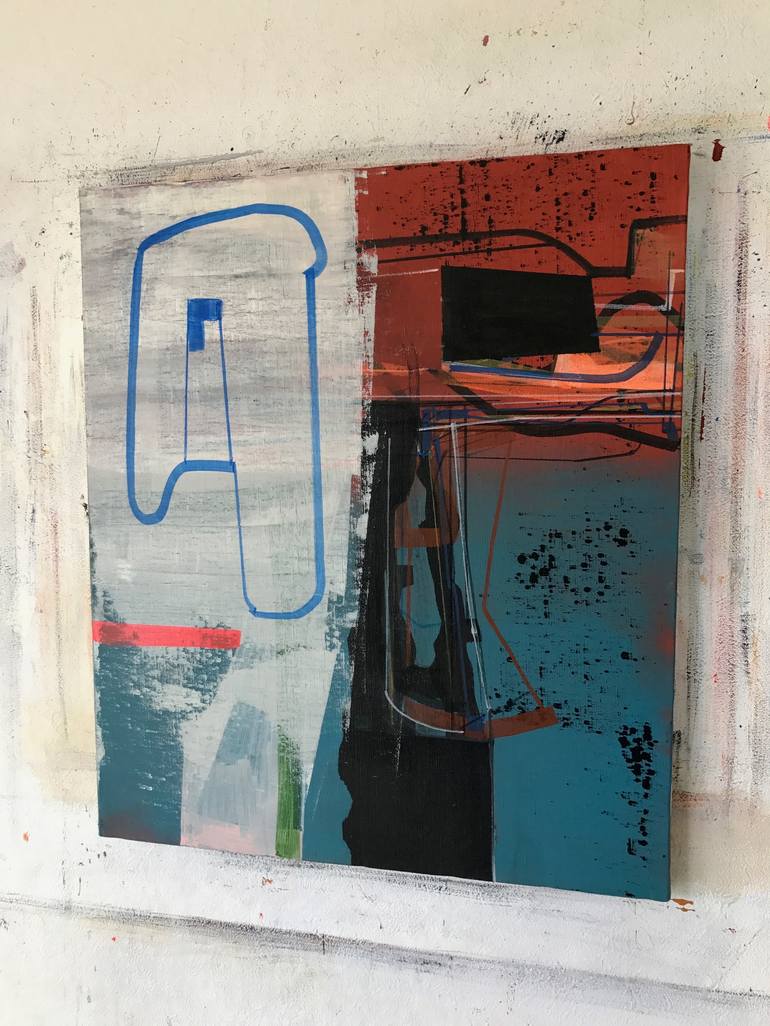 Original Abstract Expressionism Abstract Painting by Jim Harris