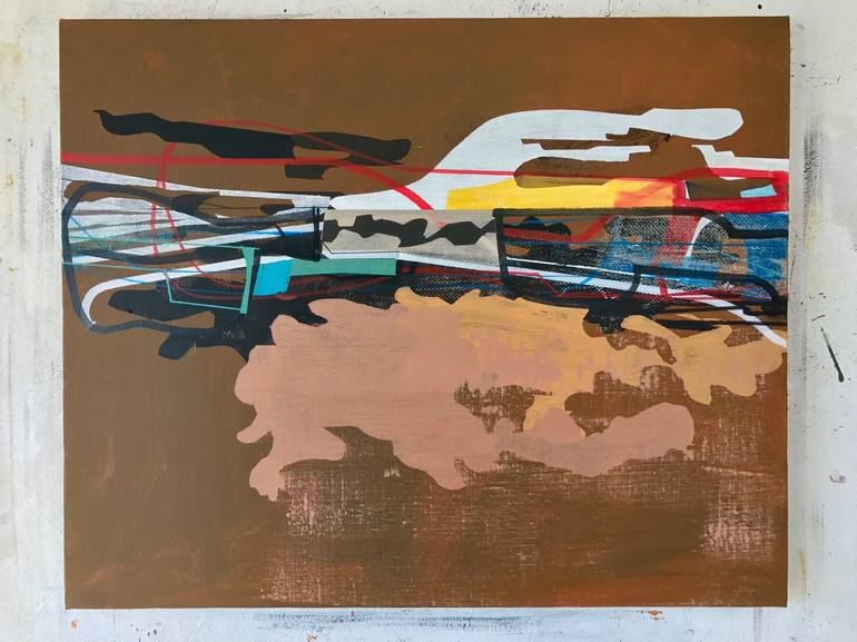 Original Abstract Expressionism Abstract Painting by Jim Harris