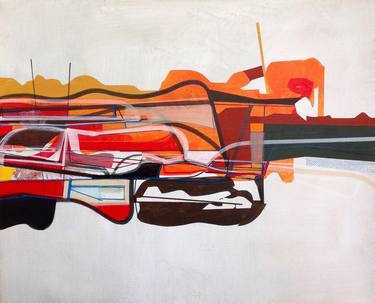 Original Abstract Technology Paintings by Jim Harris