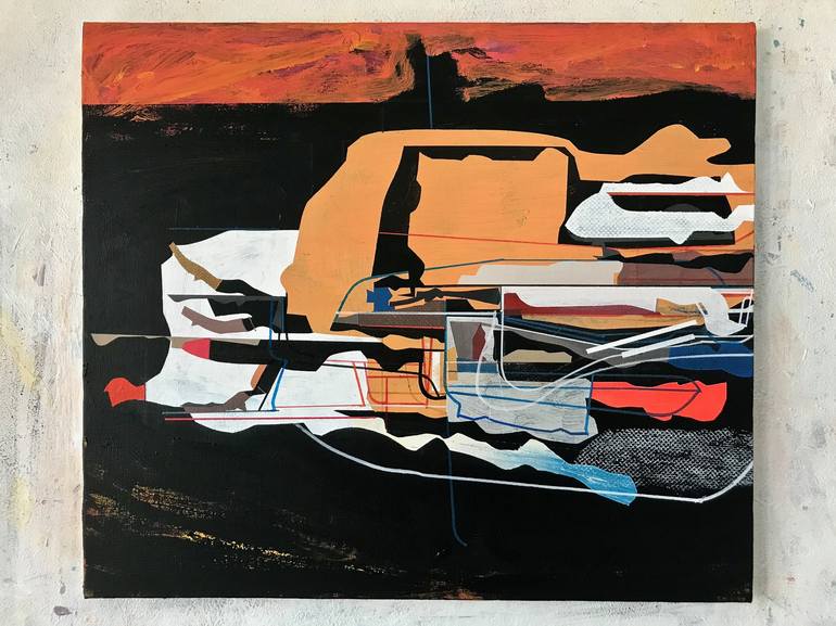 Original Abstract Expressionism Abstract Painting by Jim Harris