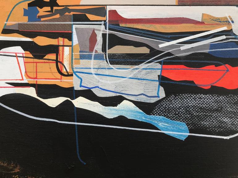 Original Abstract Expressionism Abstract Painting by Jim Harris