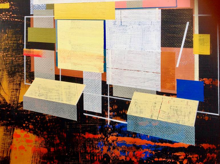 Original Abstract Expressionism Abstract Painting by Jim Harris