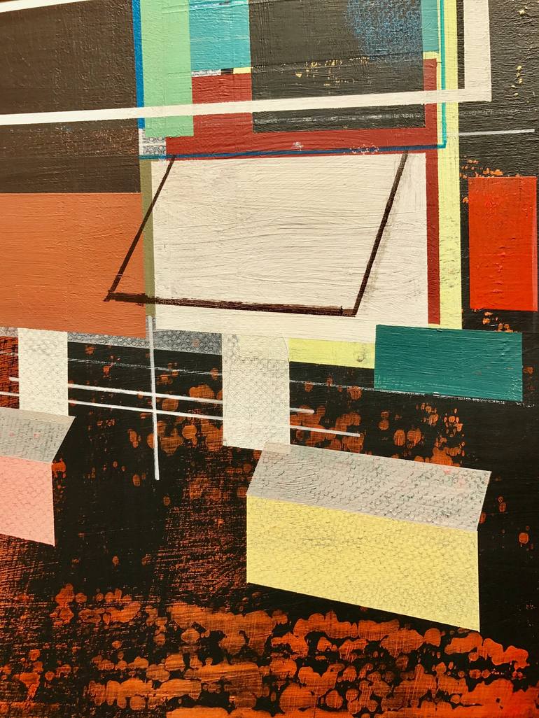 Original Abstract Expressionism Abstract Painting by Jim Harris