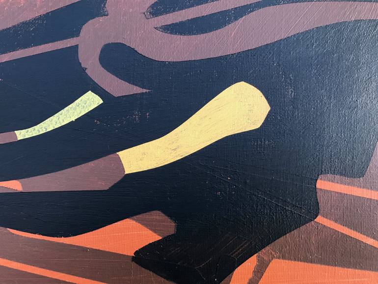 Original Abstract Expressionism Abstract Painting by Jim Harris