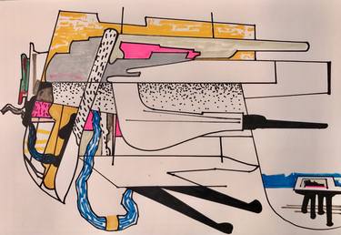 Print of Abstract Expressionism Abstract Drawings by Jim Harris