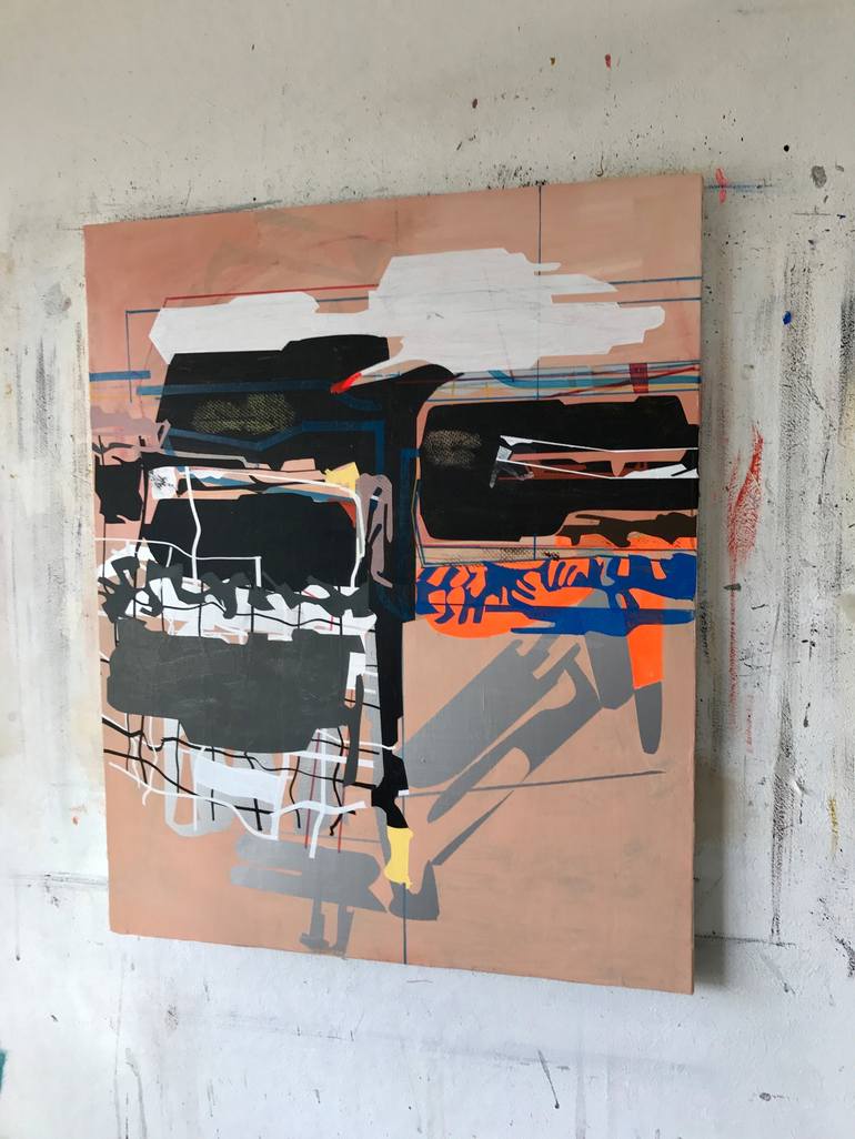 Original Abstract Expressionism Abstract Painting by Jim Harris