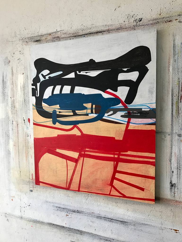 Original Abstract Expressionism Abstract Painting by Jim Harris