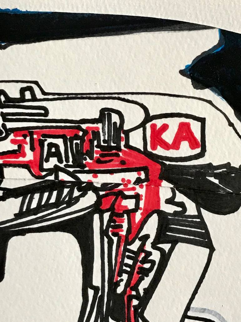 Original Abstract Expressionism Abstract Drawing by Jim Harris