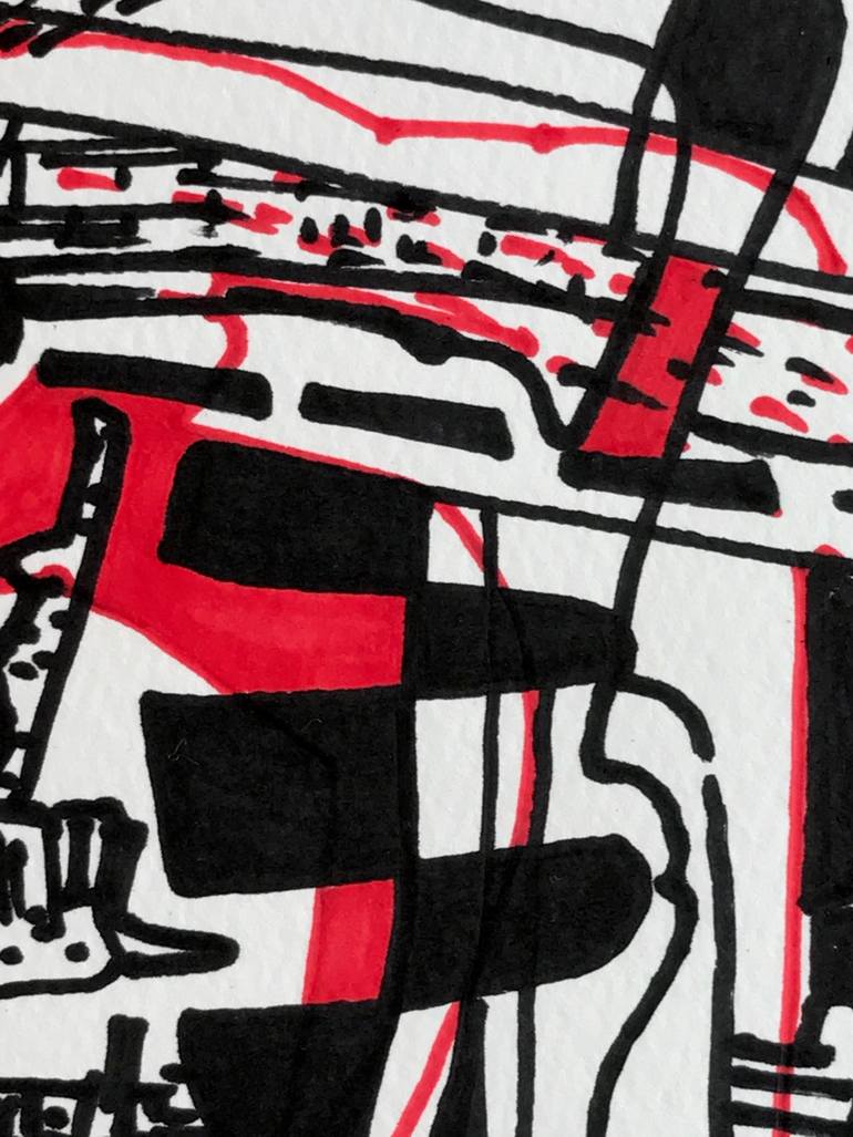 Original Abstract Expressionism Abstract Drawing by Jim Harris