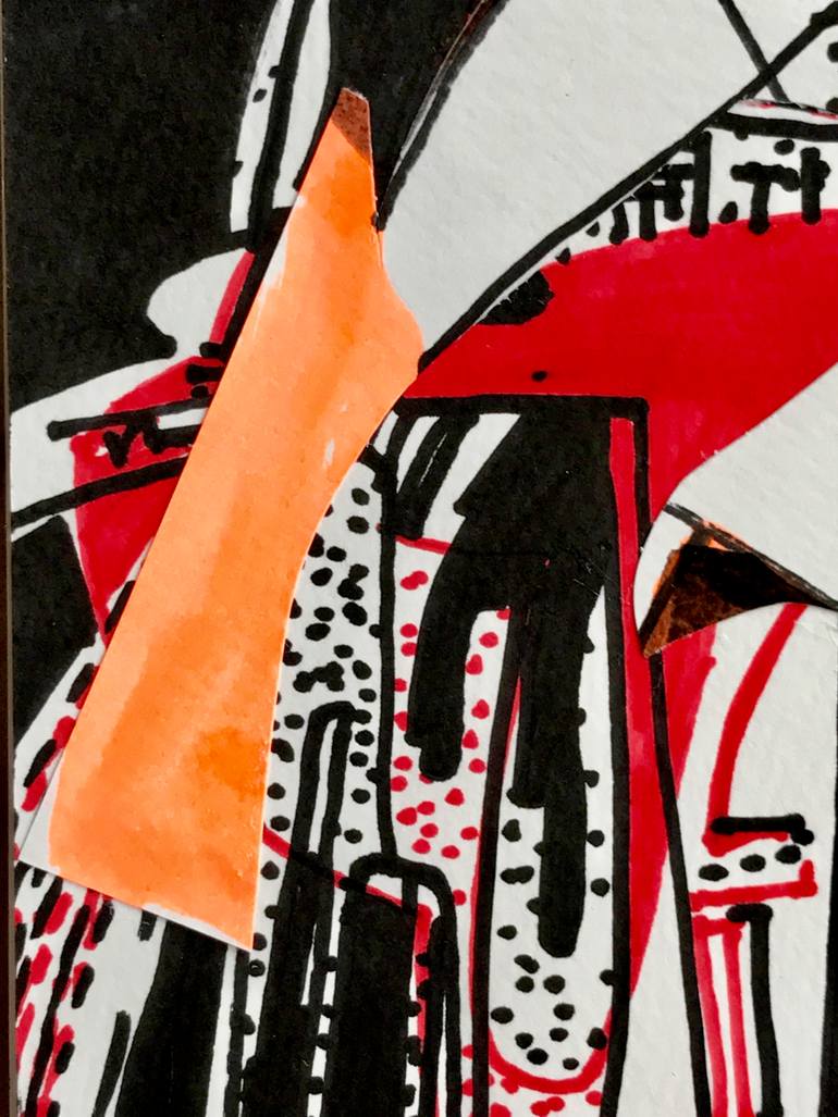 Original Abstract Science/Technology Drawing by Jim Harris