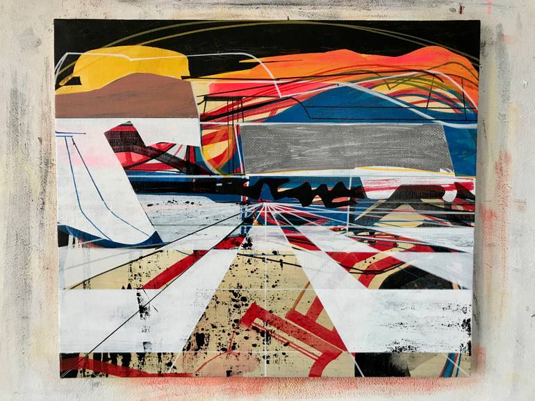 Original Abstract Expressionism Abstract Painting by Jim Harris