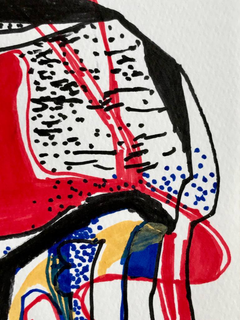 Original Abstract Expressionism Abstract Drawing by Jim Harris