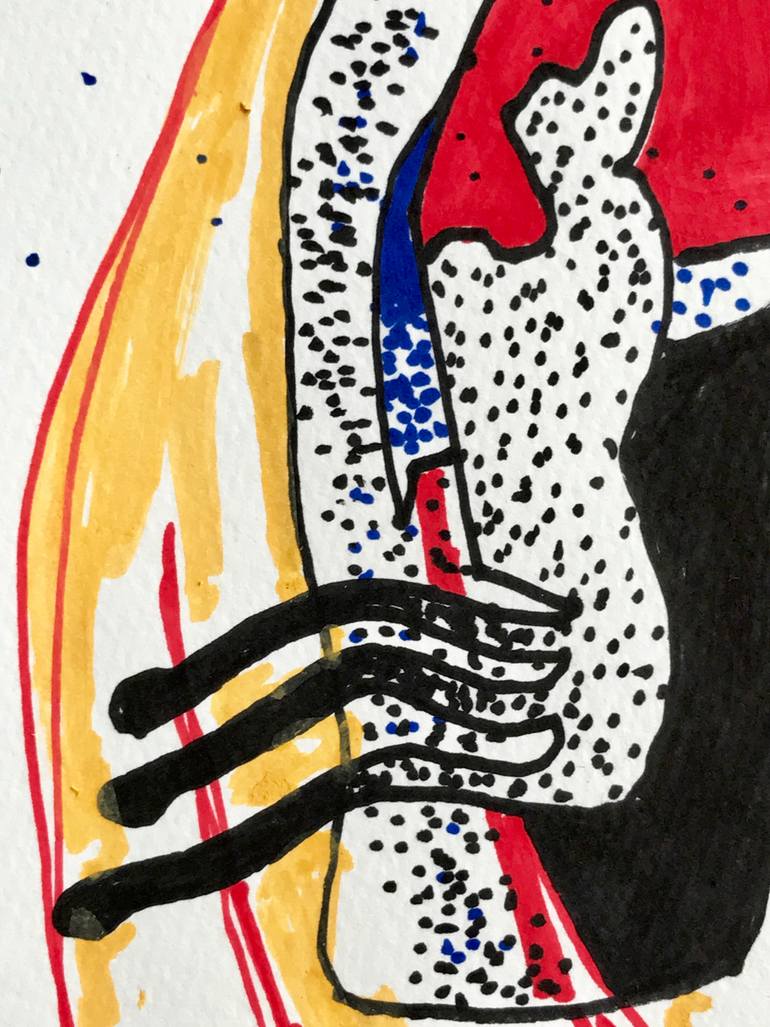 Original Abstract Expressionism Abstract Drawing by Jim Harris