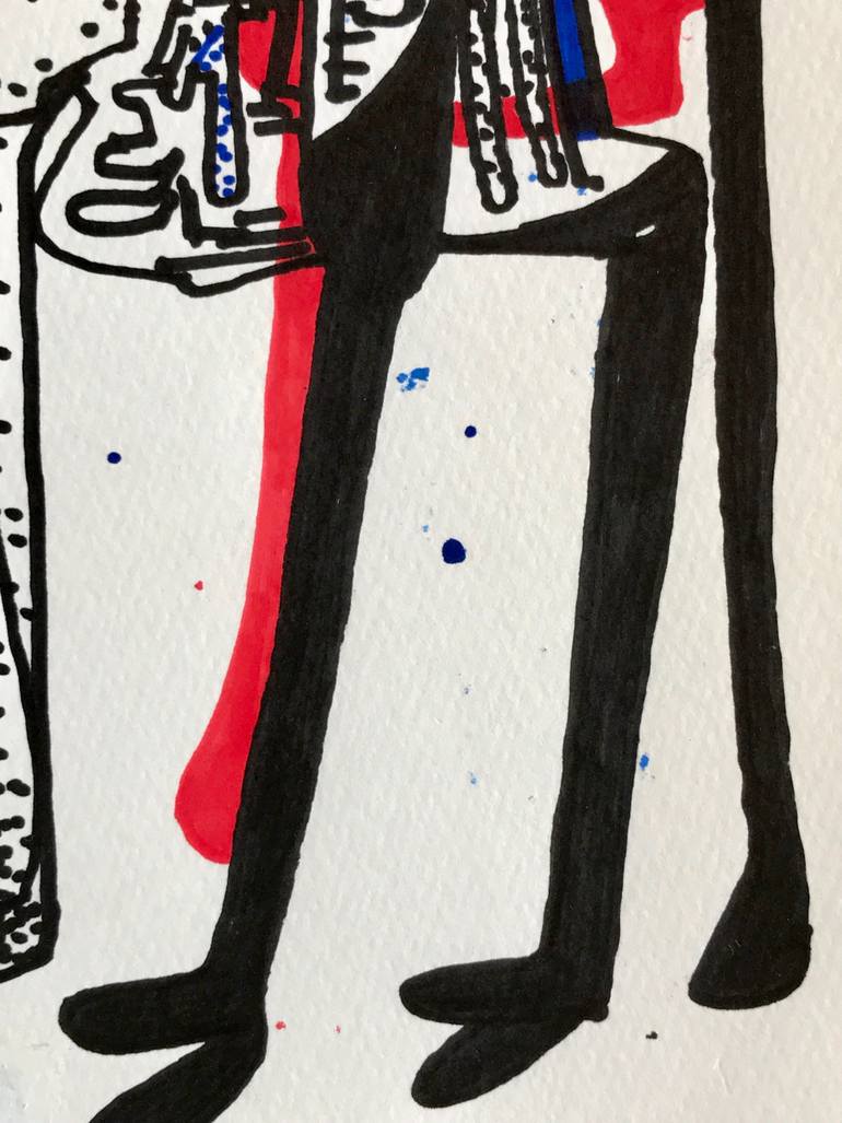 Original Abstract Expressionism Abstract Drawing by Jim Harris