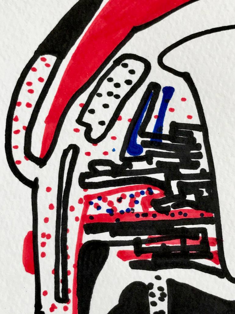 Original Abstract Expressionism Abstract Drawing by Jim Harris