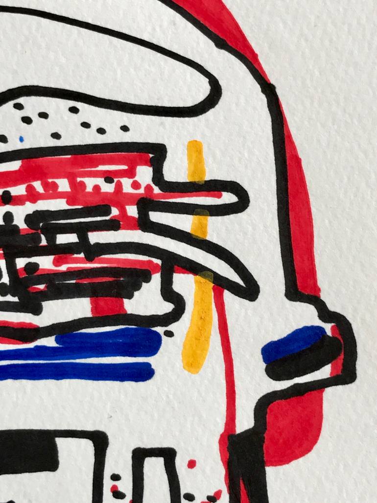 Original Abstract Expressionism Abstract Drawing by Jim Harris