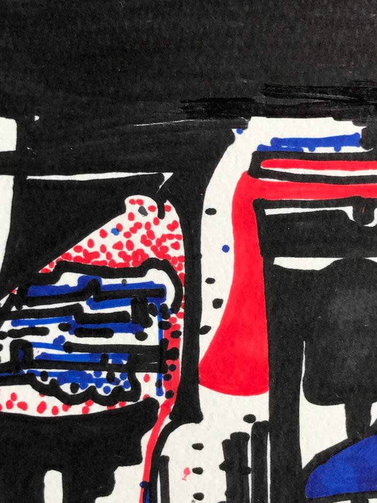 Original Abstract Expressionism Abstract Drawing by Jim Harris