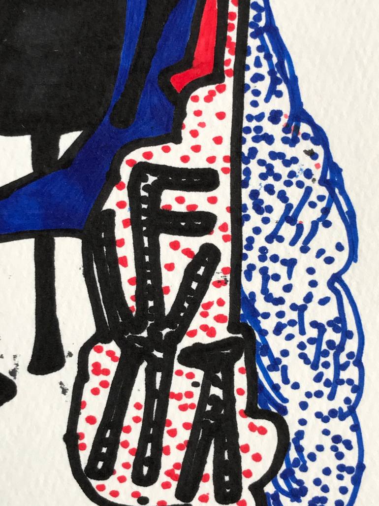 Original Abstract Expressionism Abstract Drawing by Jim Harris