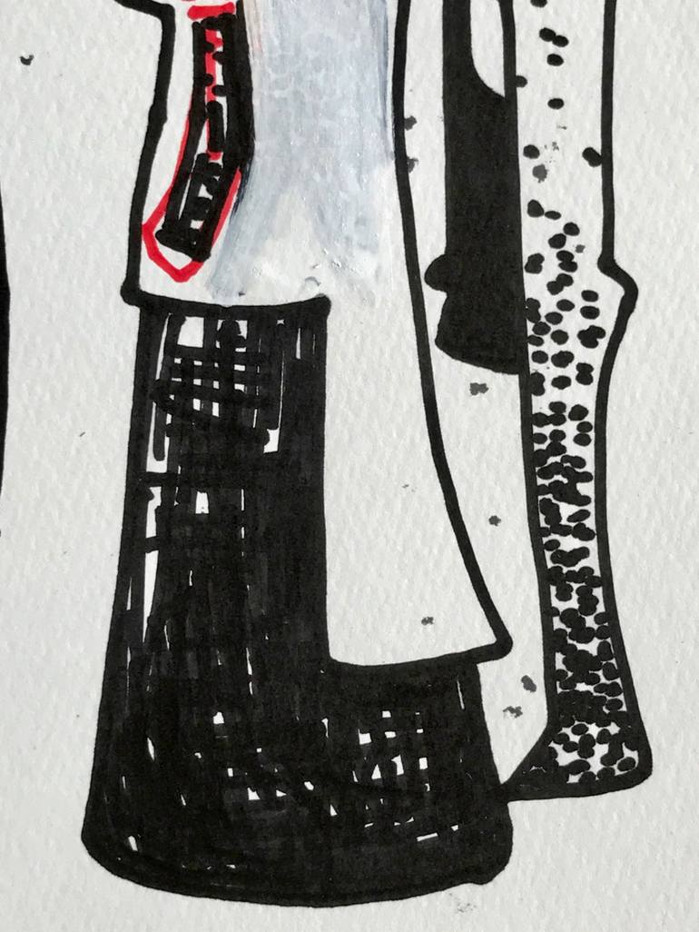 Original Abstract Expressionism Abstract Drawing by Jim Harris
