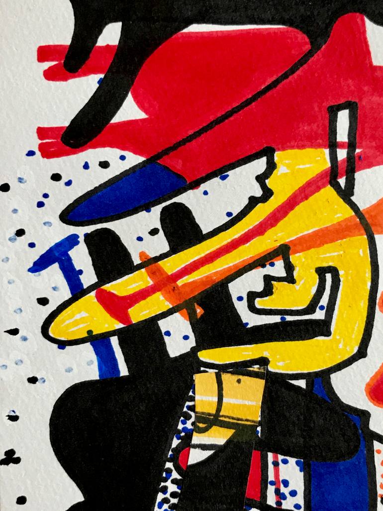 Original Abstract Expressionism Abstract Drawing by Jim Harris