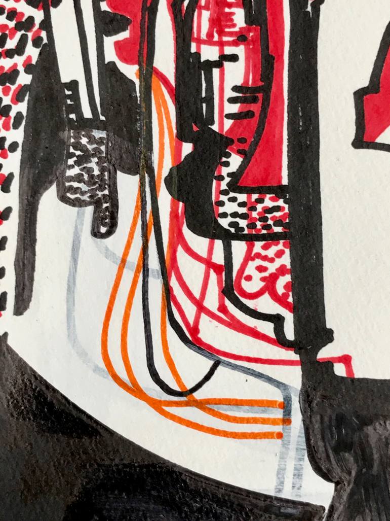 Original Abstract Expressionism Abstract Drawing by Jim Harris
